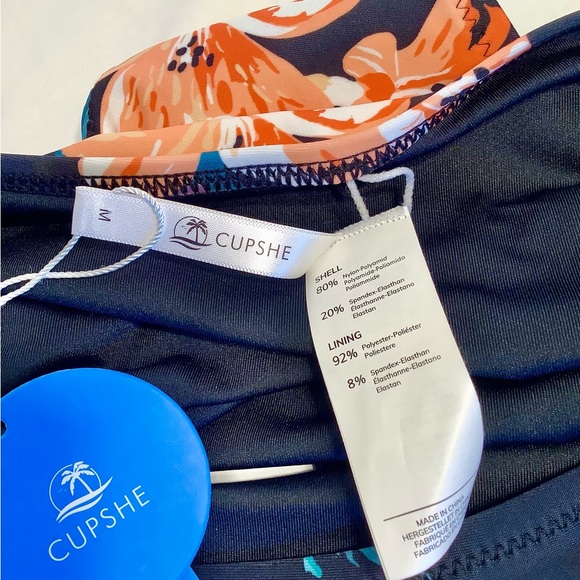NWT CUPSHE High rise Swim Bottoms - Picture 6 of 7